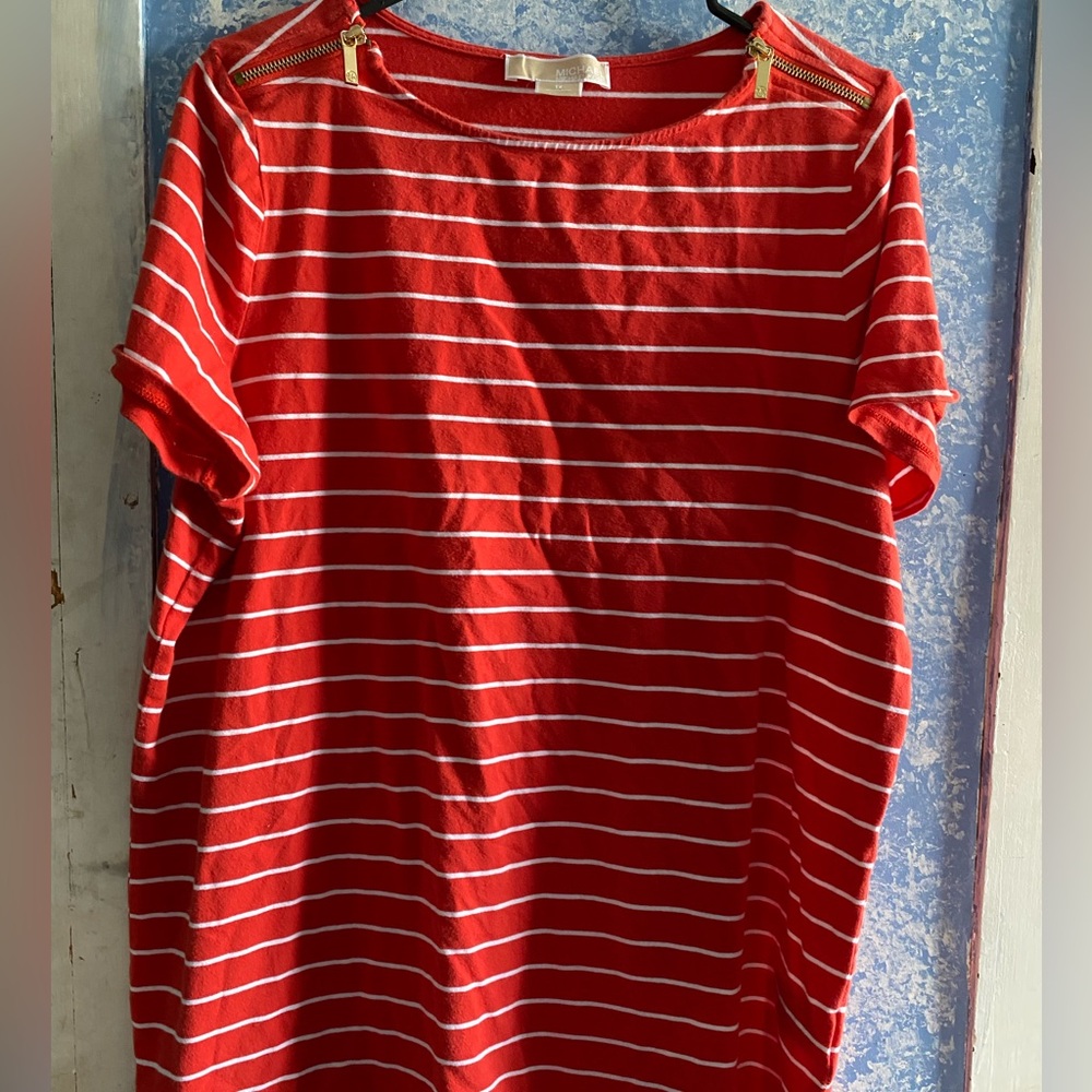 Michael kors 1x orange short sleeve shirt